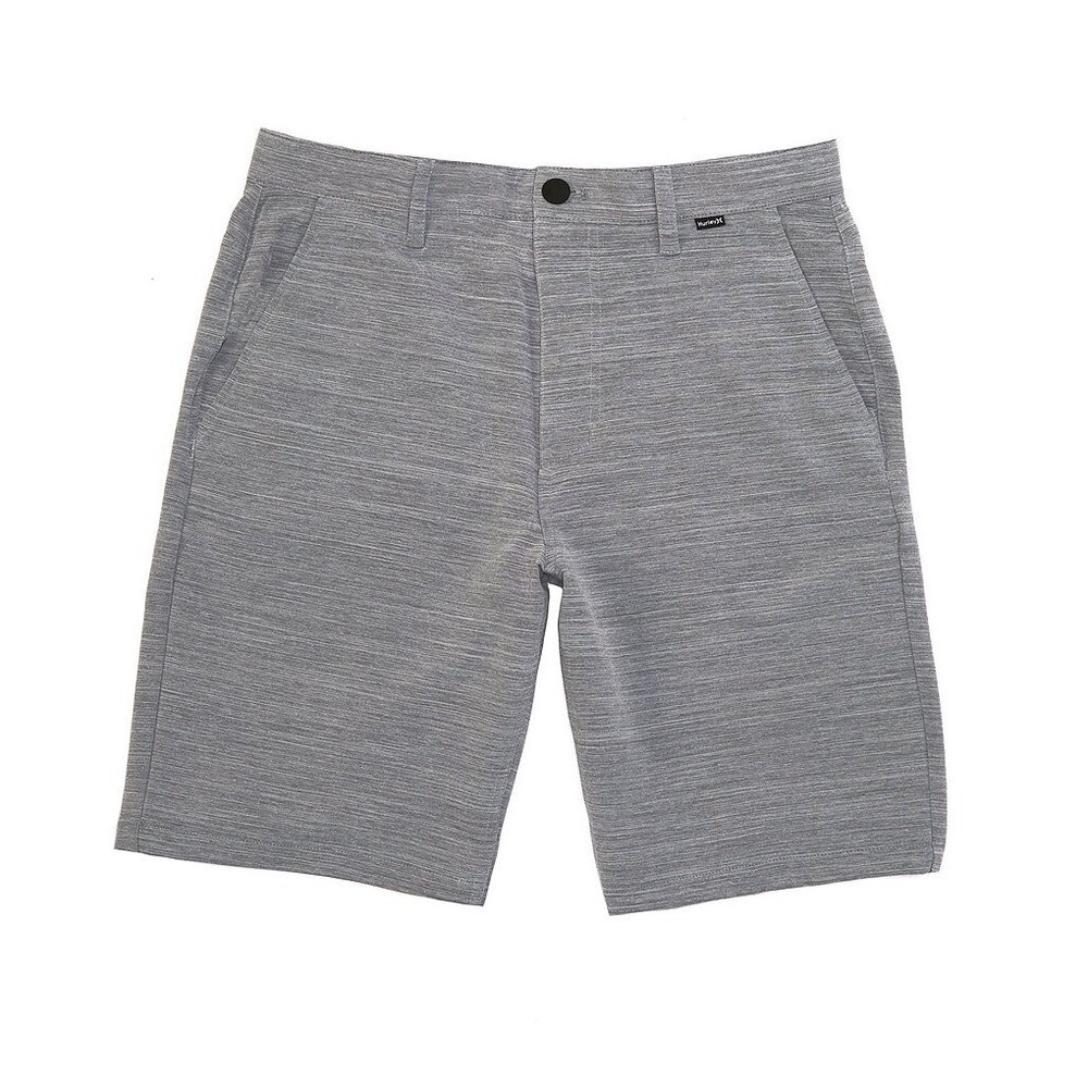 NEW Hurley H2O sz 36 dri fit Cutback stretch‎ shorts heather Wolf Grey 19"